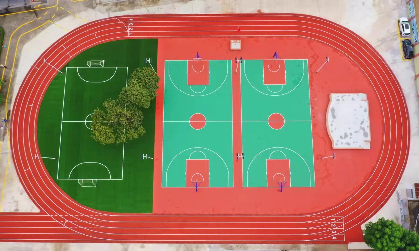 延安市学校塑胶跑道篮球场 - 价格